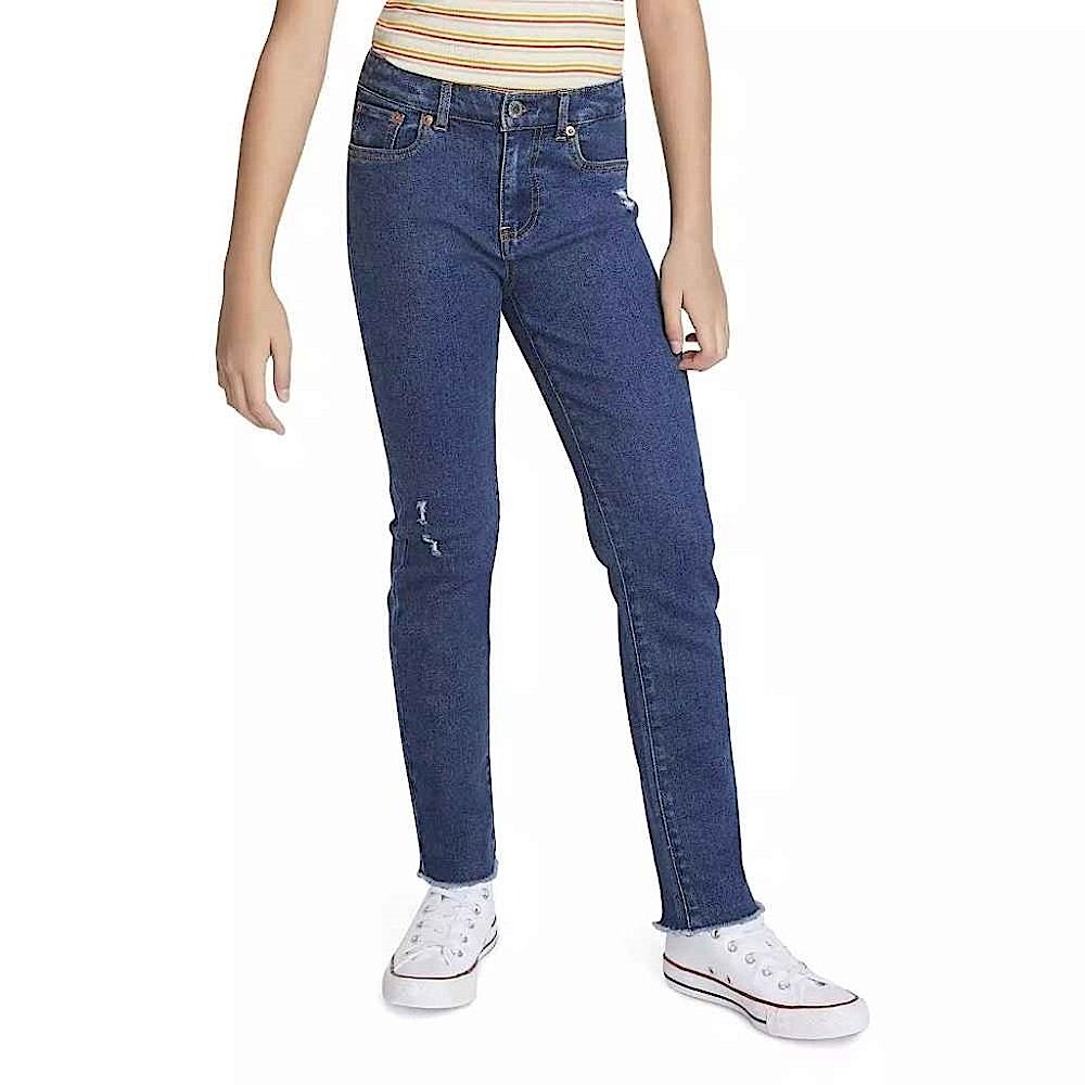 Girl’s Levi Ripped High Rise Straight Leg Jeans SIZE 16